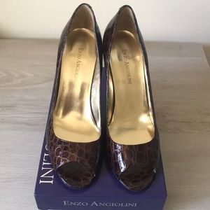 Enzo Angiolini Brown Heels